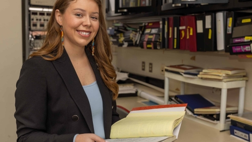 Katie Lynch, a biomedical engineering student, is finishing her senior year at Rutgers University–New Brunswick.