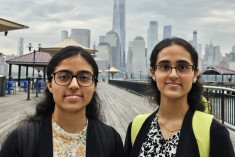 From left to right are twins Sarika and Sonali Jepal.